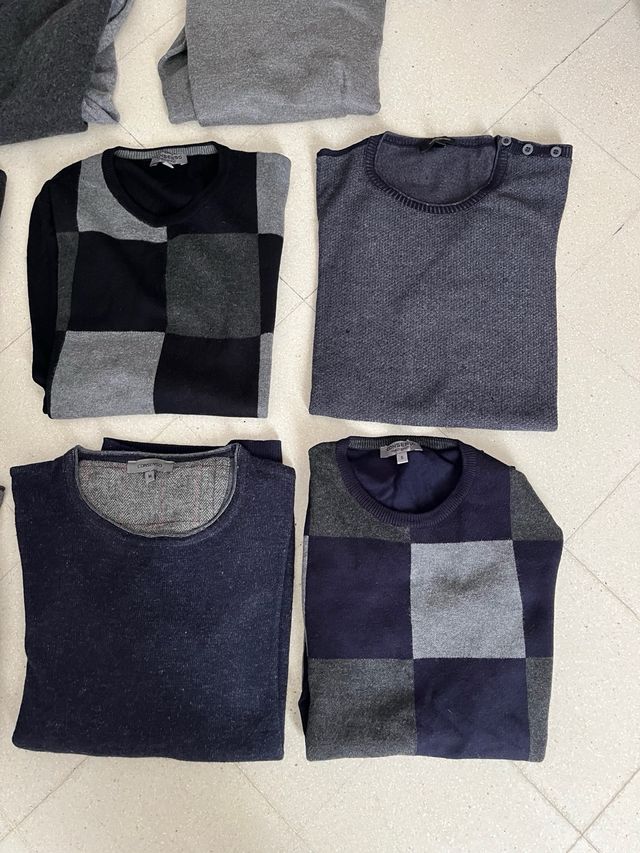 Lotto 8 maglie uomo Xcape grigio/multicolore L