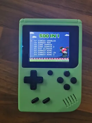 Consola Portátil Game Box 500 en 1 Verde