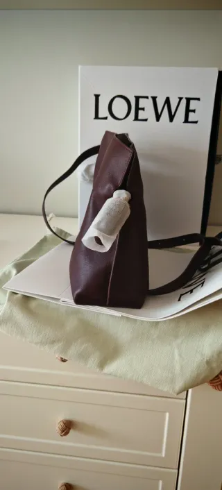 Bolso Loewe Flamenco Clutch Marrón