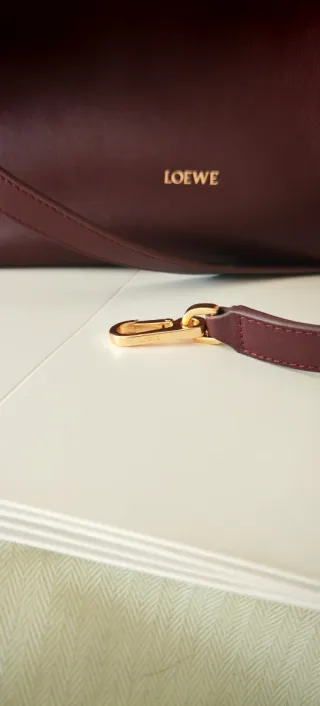 Bolso Loewe Flamenco Clutch Marrón