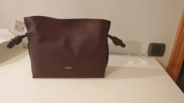 Bolso Loewe Flamenco Clutch  Burdeos