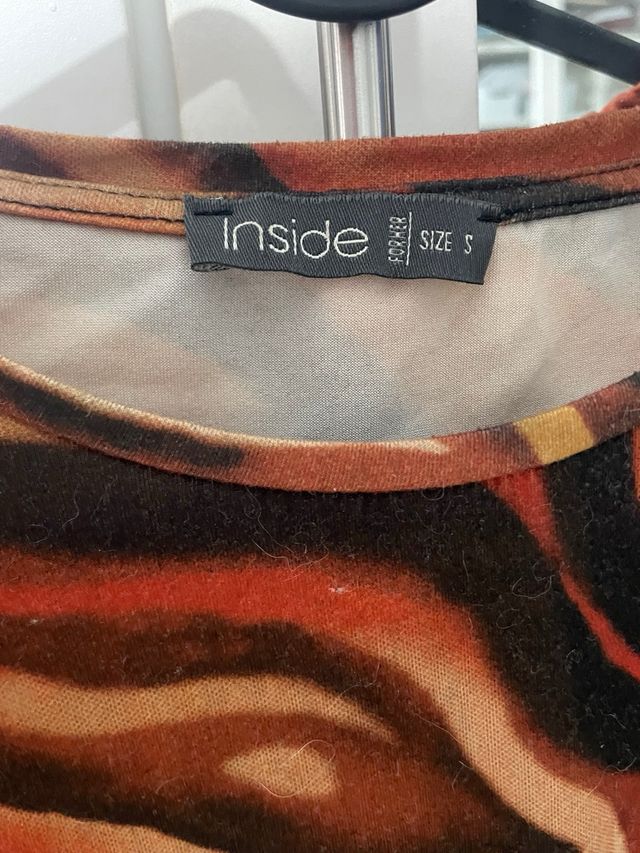 Top estampado animal print Inside talla S