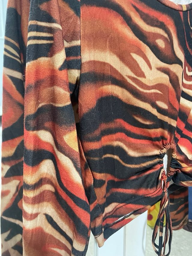 Top estampado animal print Inside talla S