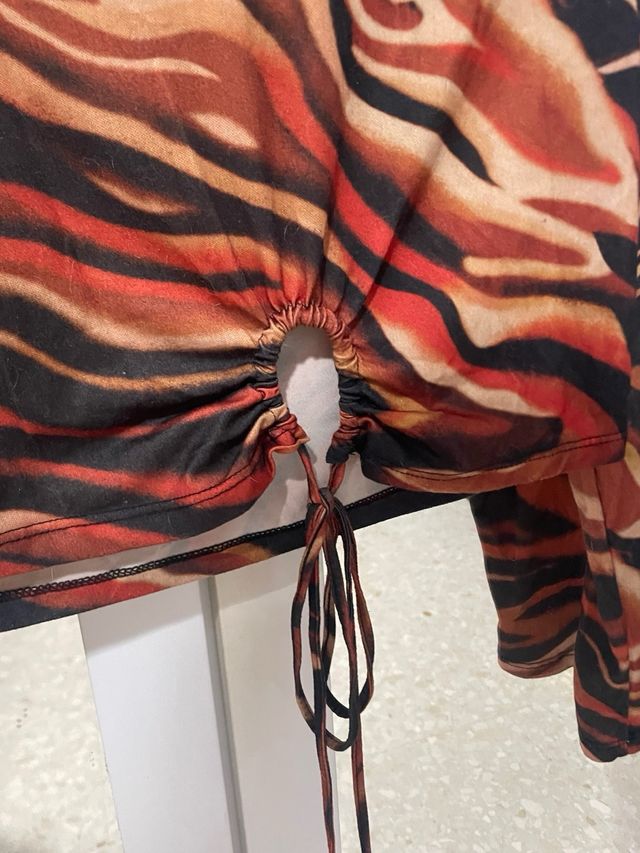 Top estampado animal print Inside talla S