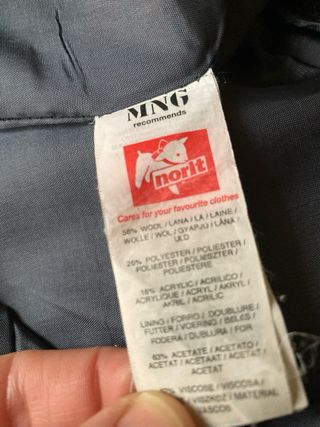 Pantalón lana Mango Talla 38