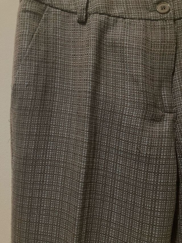 Pantalón lana Mango Talla 38