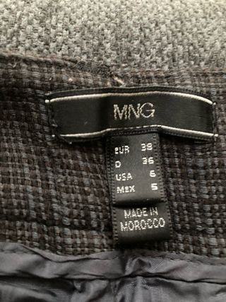 Pantalón lana Mango Talla 38