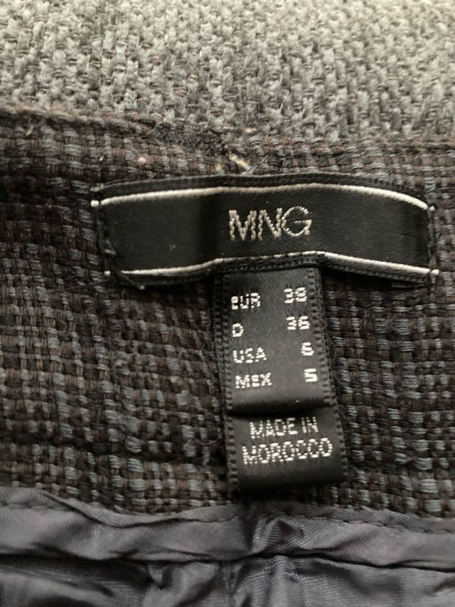 Pantalón lana Mango Talla 38