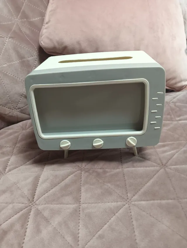 Porta papel y móvil estilo retro TV