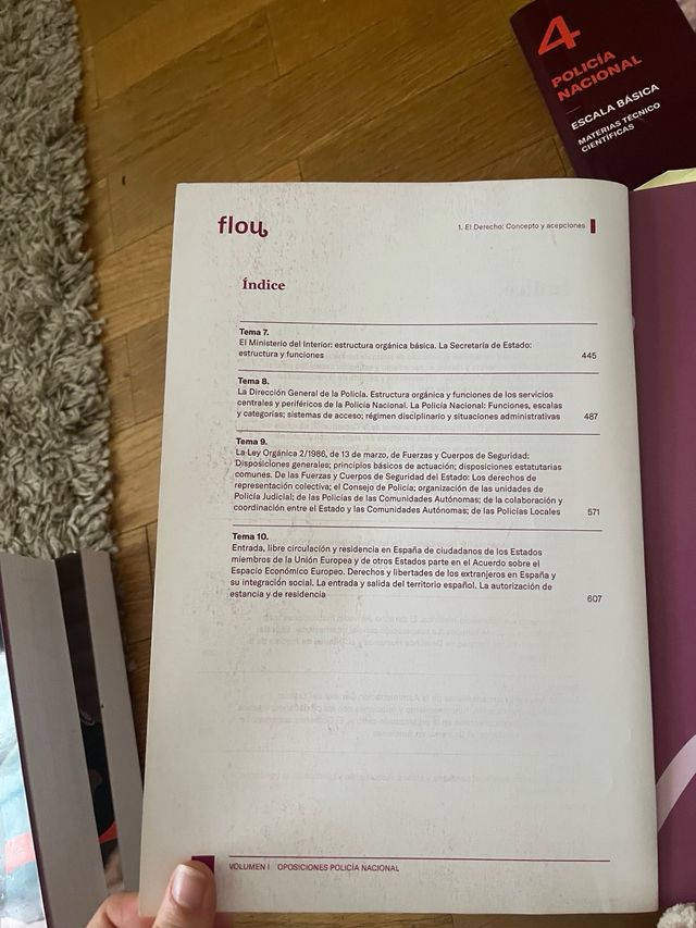 temario oposición Policía nacional