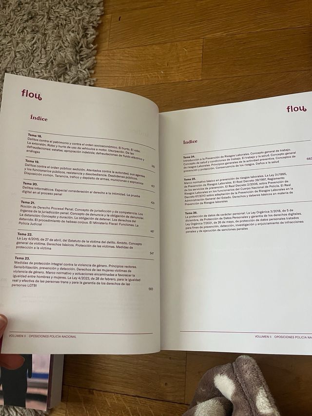 temario oposición Policía nacional