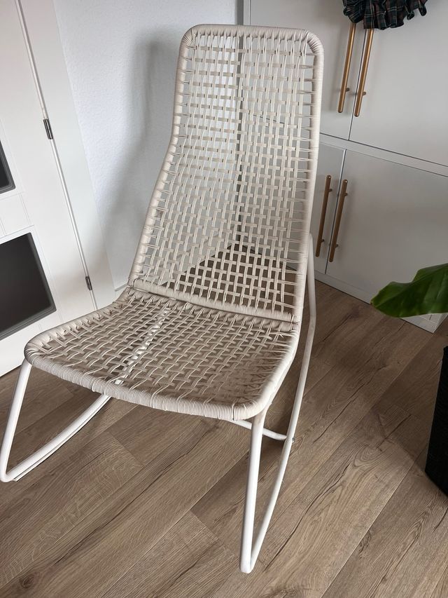 Mecedora Ikea Blanca Interior/Exterior