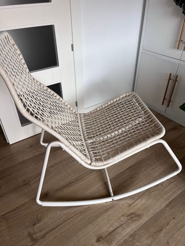 Mecedora Ikea Blanca Interior/Exterior