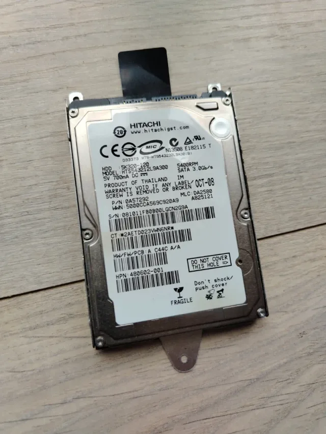 Disco Duro Hitachi 120GB SATA 2.5