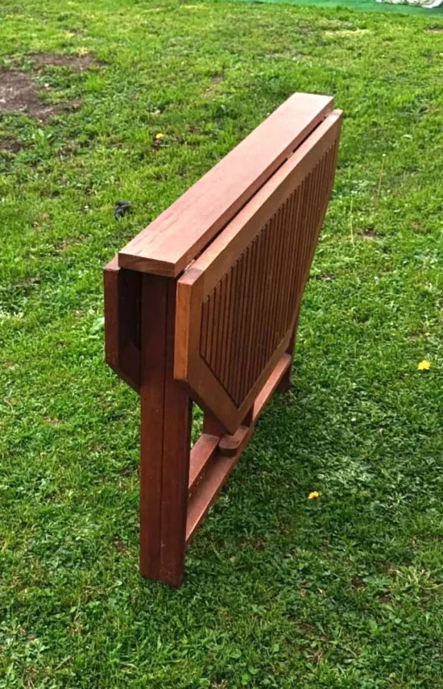 Mesa Octogonal plegable Madera Jardín