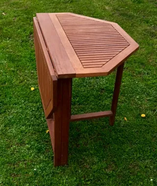 Mesa Octogonal plegable Madera Jardín
