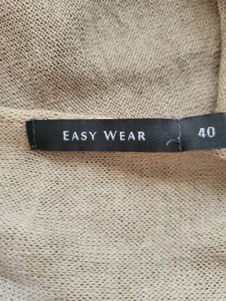 Chaleco de punto beige