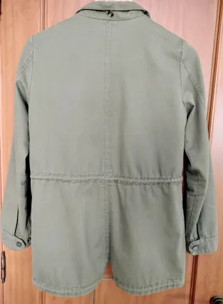 Parka verde militar mujer
