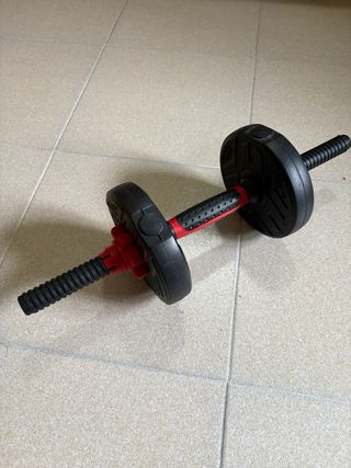 Pesas multifuncionales con discos y barras