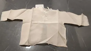 Camicetta neonato Ellepi seta beige 1 mese