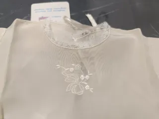 Camicetta neonato Ellepi seta beige 1 mese