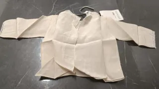 Camicetta neonato Ellepi seta beige 1 mese