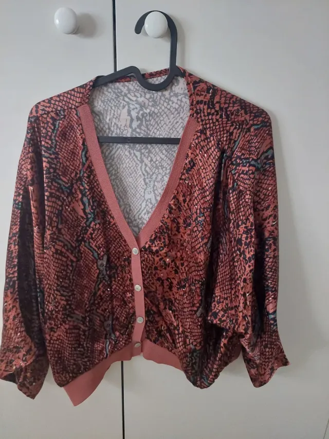 Bomber estampado serpiente rosa