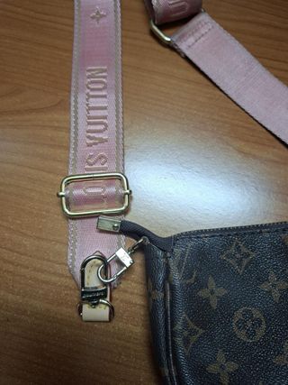 Borsa Louis Vuitton con tracolla rosa
