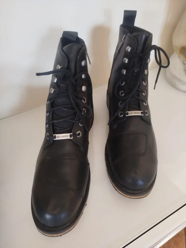 Stivaletti Harley Davidson Neri Pelle