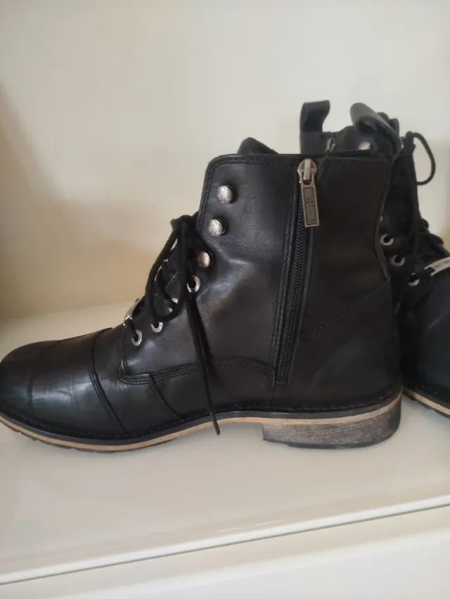 Stivaletti Harley Davidson Neri Pelle