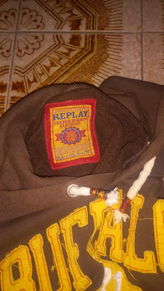 Sudadera Replay Buffalos Marrón