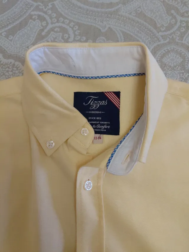 Camisa amarilla Talla 13-14