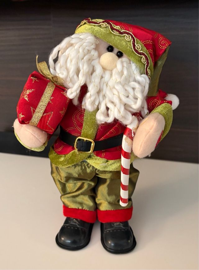 Babbo Natale decorativo con regalo Altezza cm. 30