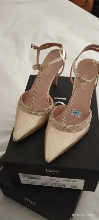 Zapatos de fiesta LODI negros con pedrería