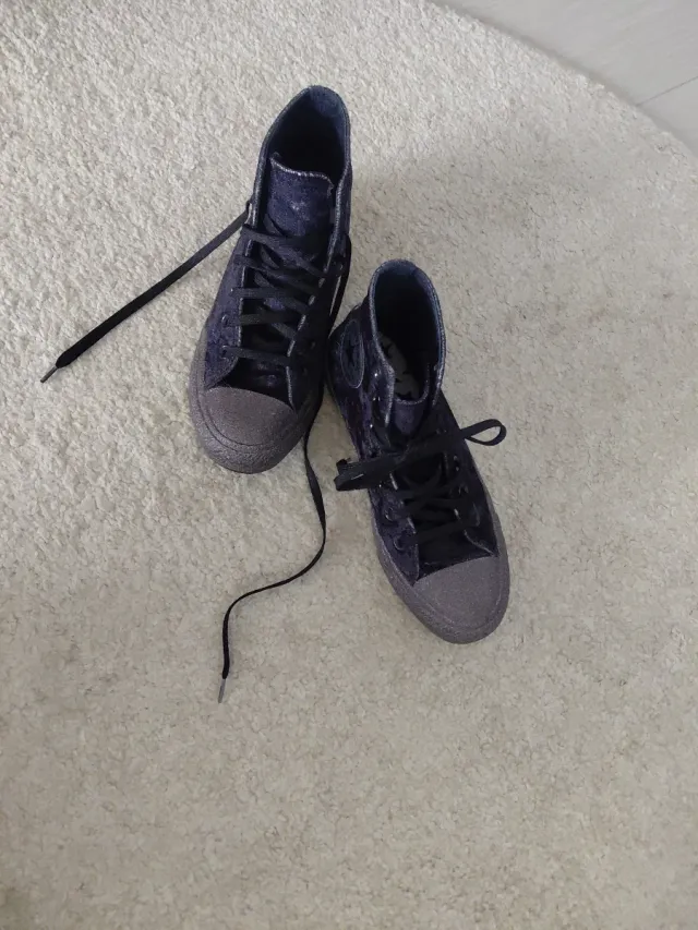 Zapatillas Converse All Star negras/gris de lona