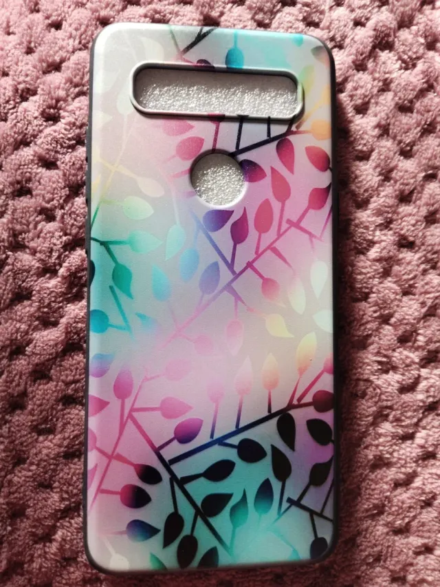 Funda móvil hojas multicolor