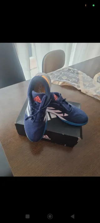 Zapatillas Adidas Azul Naranja