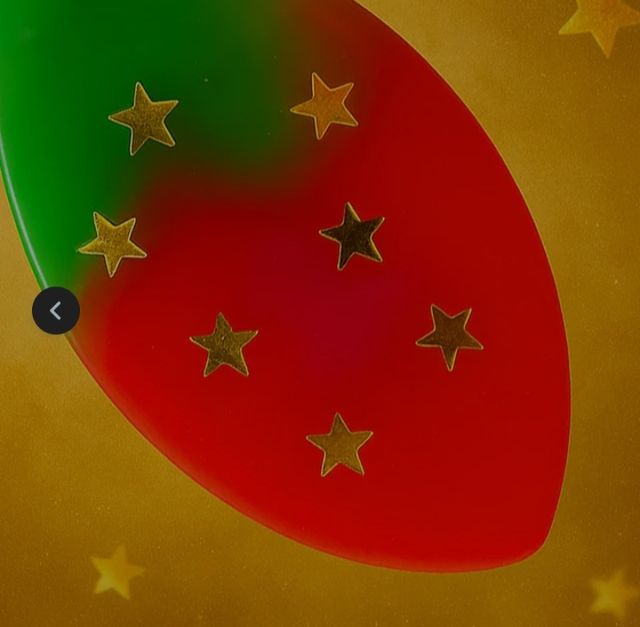 Pendiente resina Navidad estrellas