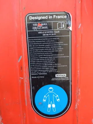 Patinete Freestyle Oxelo Infantil Rojo