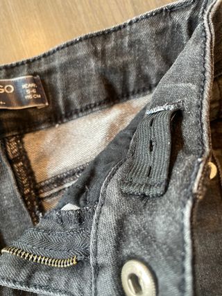 Pantalón corto vaquero negro Mango Kids 5-6 años