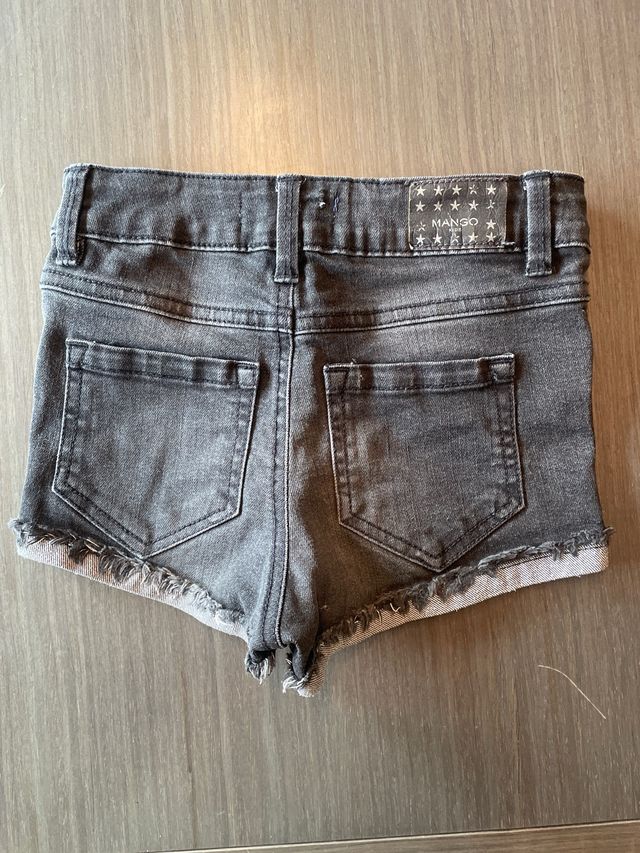 Pantalón corto vaquero negro Mango Kids 5-6 años