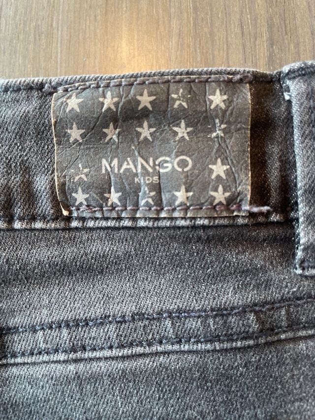 Pantalón corto vaquero negro Mango Kids 5-6 años