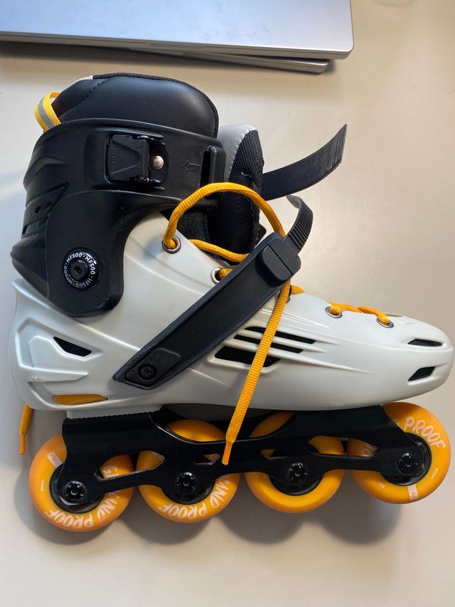 Patines Oxelo MF500 Talla 46 Adulto blanco