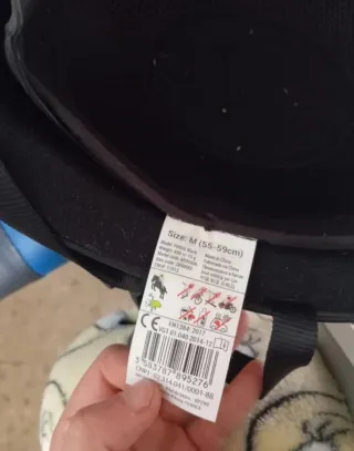 Casco de hípica negro