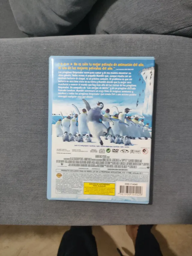 DVD del film animato per bambini Happy Feet