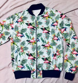 Cazadora Zara Flamingo Talla M