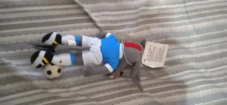 Pupazzo da auto calcio grigio