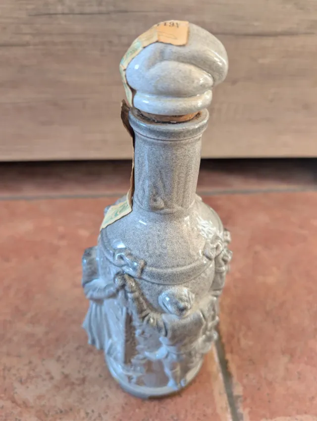 Botella Ratafía Catalana DEVA cerámica vintage