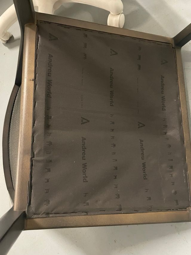 6 sillas Andreu world wengue y tapiceria roja