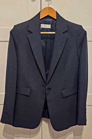 Americana Mango Mujer Azul Talla M